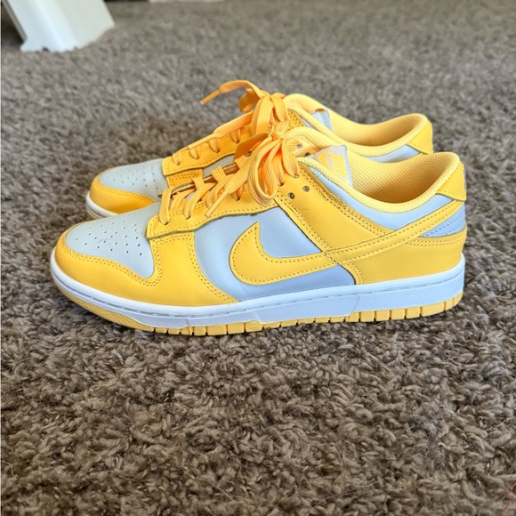 Nike Dunk Low - neon yellow - never worn w/o box. Size 7M - Picture 1 of 4